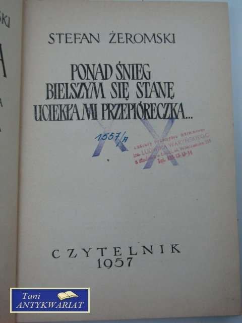 PONAD ŚNIEG, PRZEPIÓRECZKA