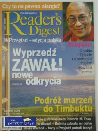 READER'S DIGEST sierpień 2003