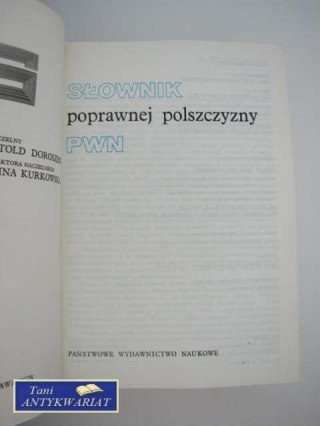 SŁOWNIK POPRAWNEJ POLSZCZYZNY
