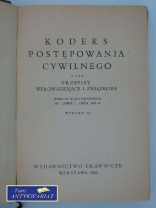 KODEKS POSTĘPOWANIA CYWILNEGO