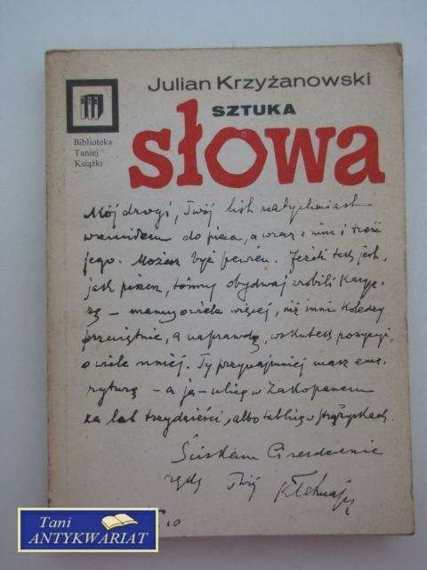SZTUKA SŁOWA