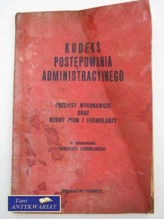 KODEKS POSTĘPOWANIA ADMINISTRACYJNEGO