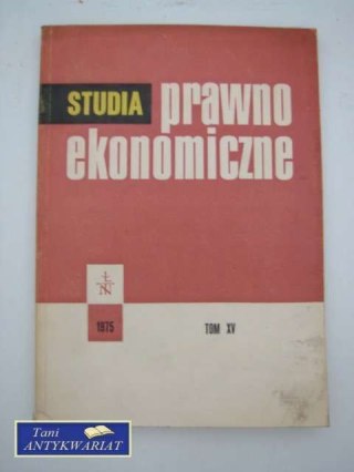 PRAWO EKONOMICZNE T.15