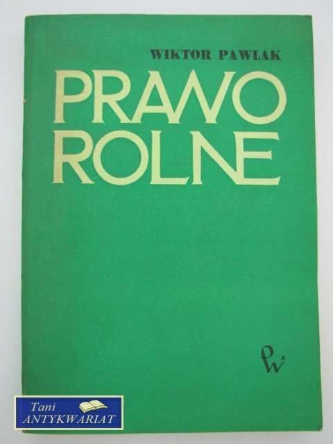 PRAWO ROLNE PRAWO ROLNE