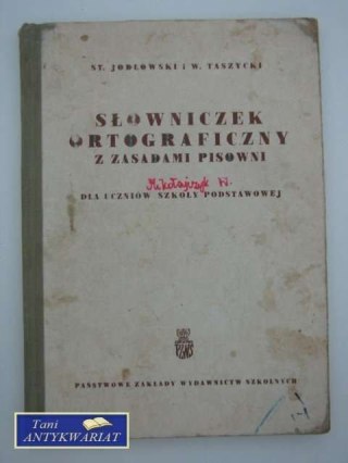 SŁOWNICZEK ORTOGRAFICZNY Z ZASADAMI