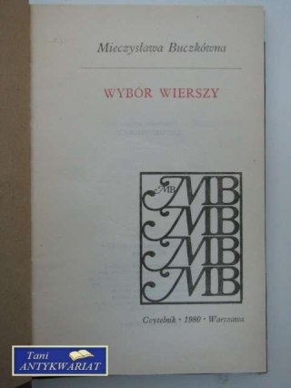 WYBÓR WIERSZY