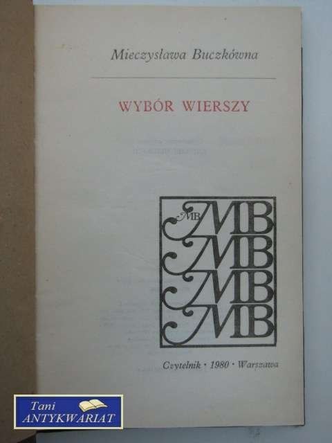 WYBÓR WIERSZY