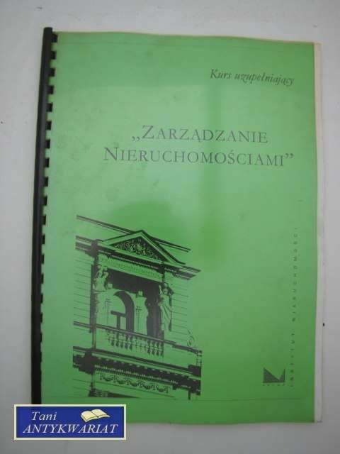 ZARZĄDZANIE NIERUCHOMOŚCIAMI