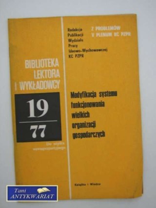 BIBLIOTEKA LEKTORA I WYKŁADOWCY 19/77