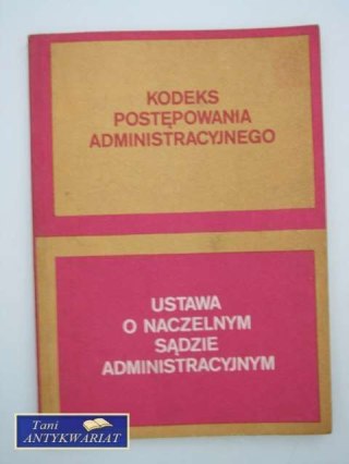 KODEKS POSTĘPOWANIA ADMINISTRACYJNEGO