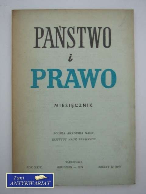 PAŃSTWO I PRAWO