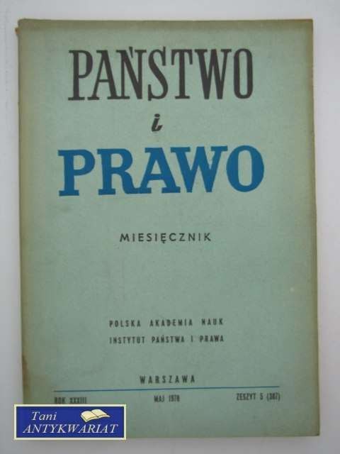 PAŃSTWO I PRAWO