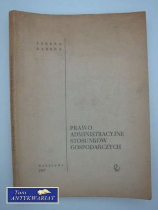 PRAWO ADMINISTRACYJNE STOSUNKÓW