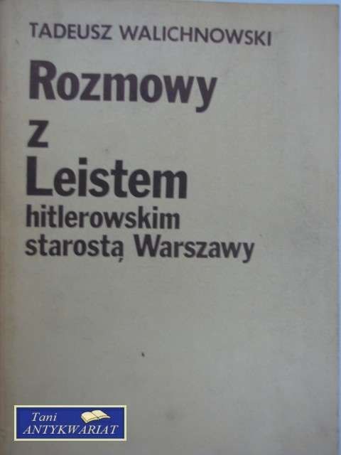 ROZMOWY Z LEISTEM ROZMOWY Z LEISTEM