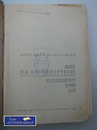 ANIA NA UNIWERSYTECIE