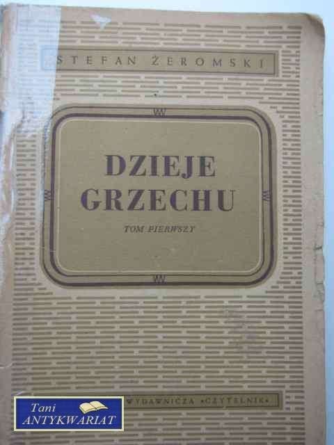 DZIEJE GRZECHU TOM I