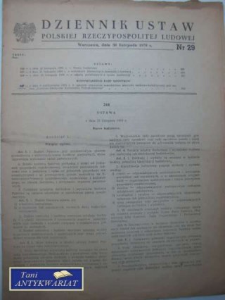 DZIENNIK USTAW NR 29