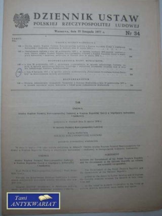 DZIENNIK USTAW NR 34