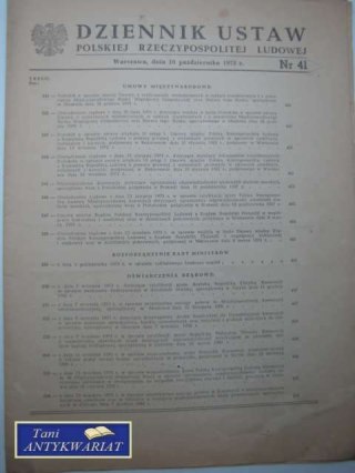 DZIENNIK USTAW NR 41