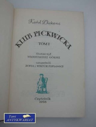 KLUB PICKWICKA - tom I