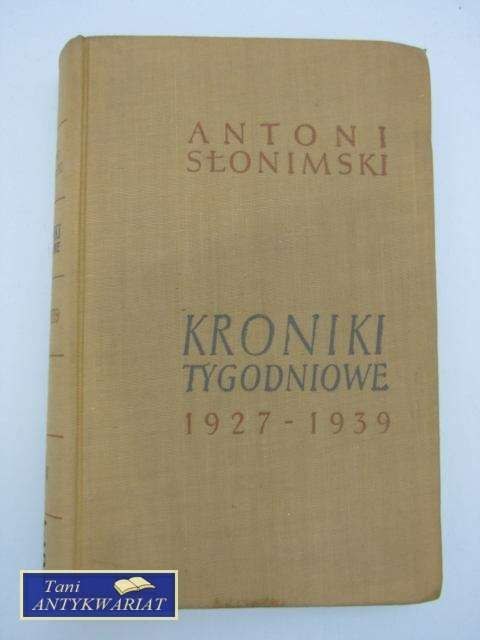 KRONIKI TYGODNIOWE 1927-1939