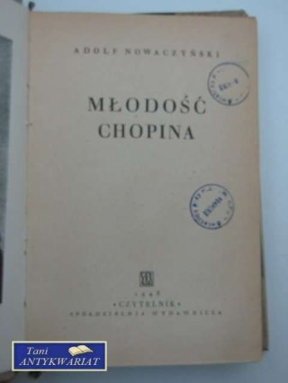 MŁODOŚĆ CHOPINA