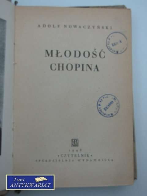 MŁODOŚĆ CHOPINA