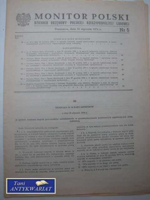 MONITOR POLSKI NR 5