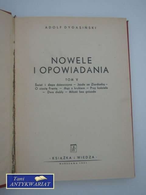 NOWELE I OPOWIADANIA TOM V
