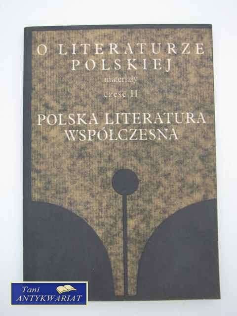 O LITERATURZE POLSKIEJ T.2