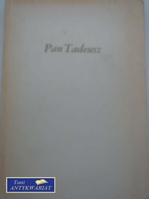 PAN TADEUSZ
