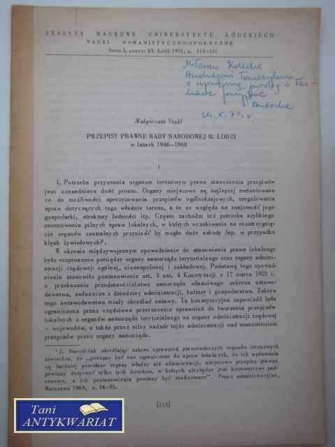 PRZEPISY PRAWNE RADY NARODOWEJ M. ŁODZI