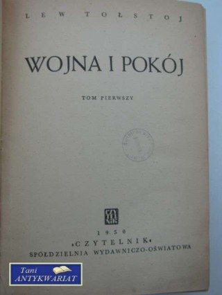 WOJNA I POKÓJ - tom I