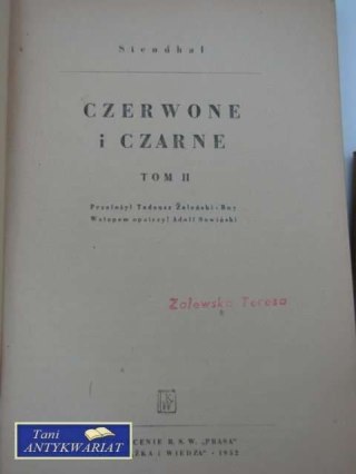CZERWONE I CZARNE TOM II