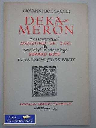 DEKAMERON DZIEŃ DZIEWIĄTY I DZIESIĄTY