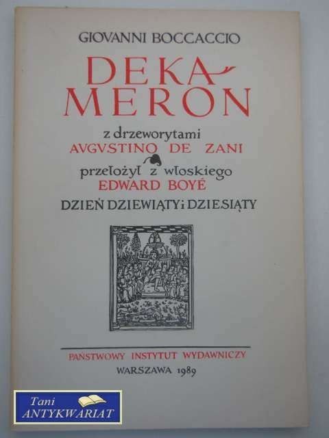 DEKAMERON DZIEŃ DZIEWIĄTY I DZIESIĄTY