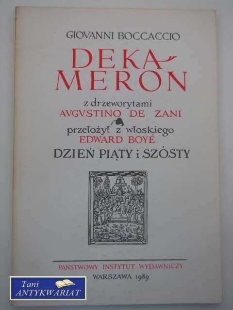 DEKAMERON DZIEŃ PIĄTY I SZÓSTY