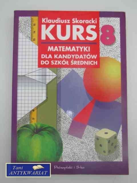 MATEMATYKA DLA KANDYDATÓW DO SZKÓŁ ŚREDNICH