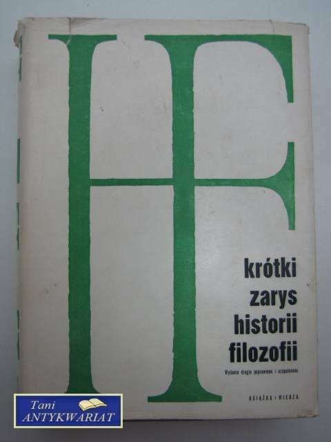 KRÓTKI ZARYS HISTORII FILOZOFII