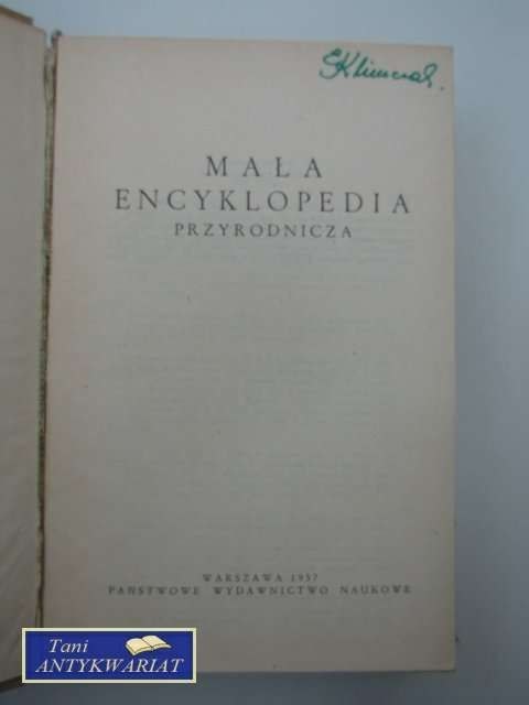 MAŁA ENCYKLOPEDIA PRZYRODY