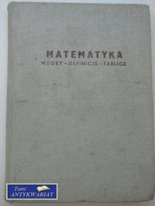 MATEMATYKA WZORY DEFINICJE TABLICE