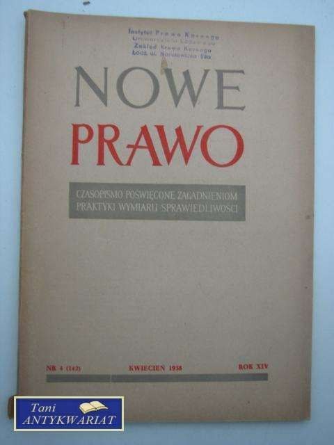 NOWE PRAWO NR 4 (142) NOWE PRAWO NR 4 (142)