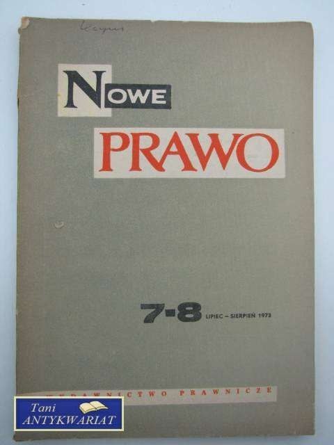 NOWE PRAWO NR 7-8 NOWE PRAWO NR 7-8