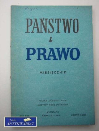 PAŃSTWO I PRAWO ZESZYT 4 (362)