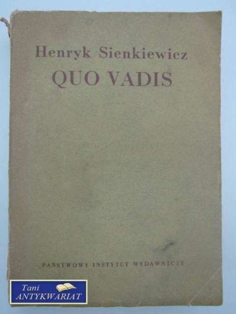 QUO VADIS wydanie z 1953 roku