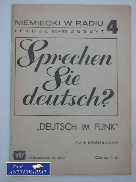 SPRECHEZ SIE DEUTSCH? 4 1971/72