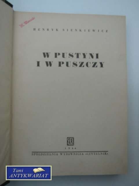 W PUSTYNI I W PUSZCZY