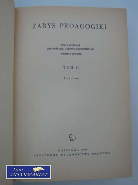 ZARYS PEDAGOGIKI TOM II