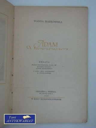 ADAM MICKIEWICZ