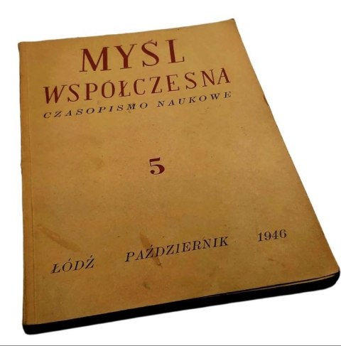 MYŚL WSPÓŁCZESNA 5 wyd. z 1946 roku MYŚL WSPÓŁCZESNA 5 wyd. z 1946 roku